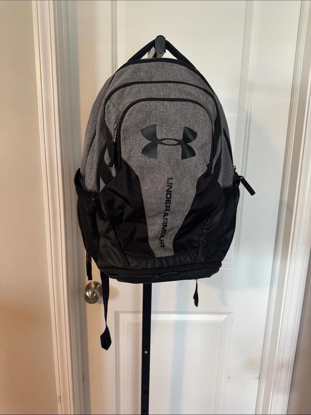 Under Armour Gray and Black Men's Backpack with Multiple Compartments